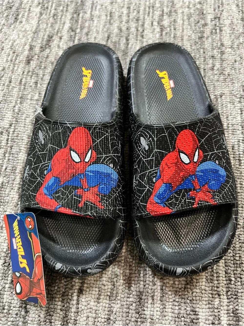 Marvel Kids Slides Flip Flops Sandals Size 2